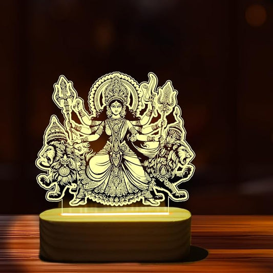 MAA DURGA 3D ILLUSION LAMP