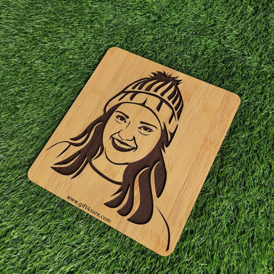 PREMIUM 3D WOODEN PORTRAIT - SINGLE PERSON
