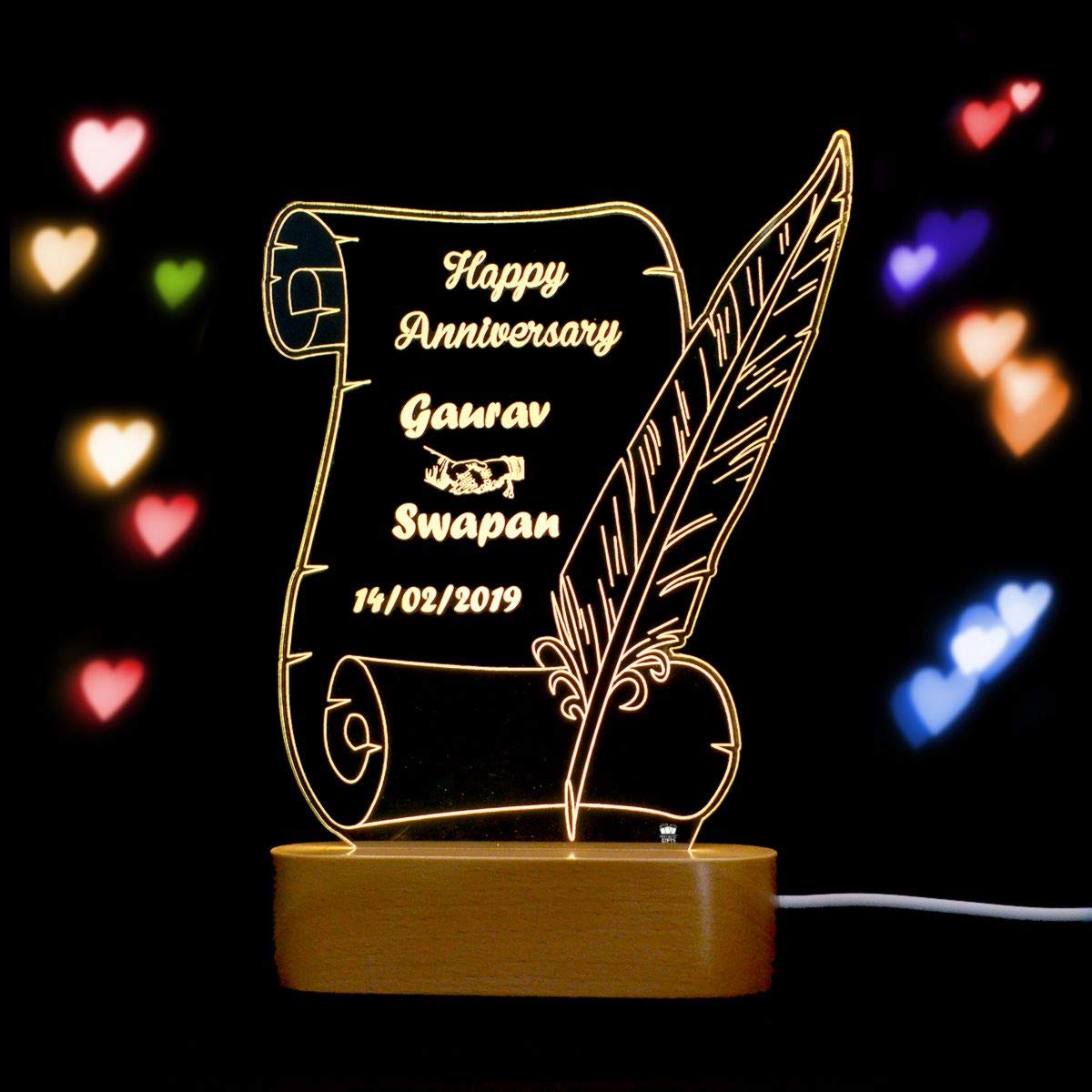 LETTER ACRYLIC ILLUSION LAMP - PREMIUM QUALITY
