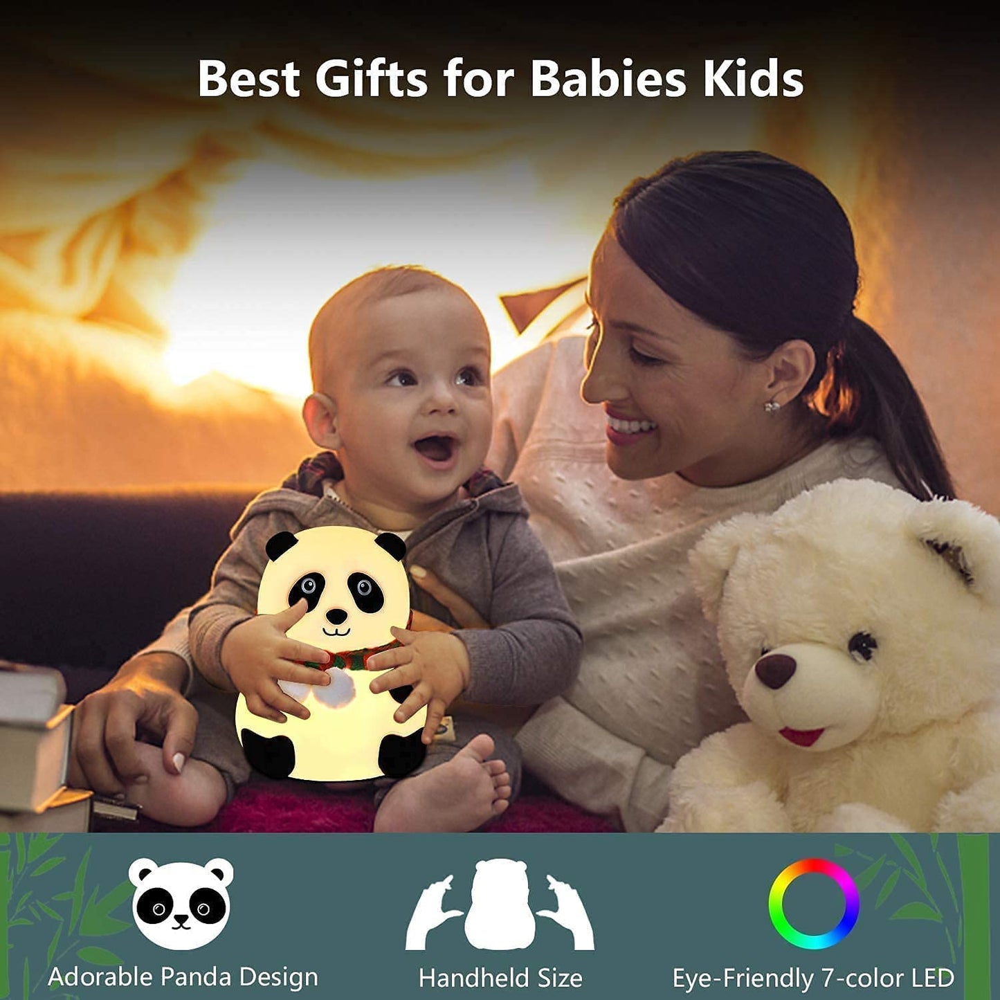 CUTE PANDA TOUCH SILICONE LAMP