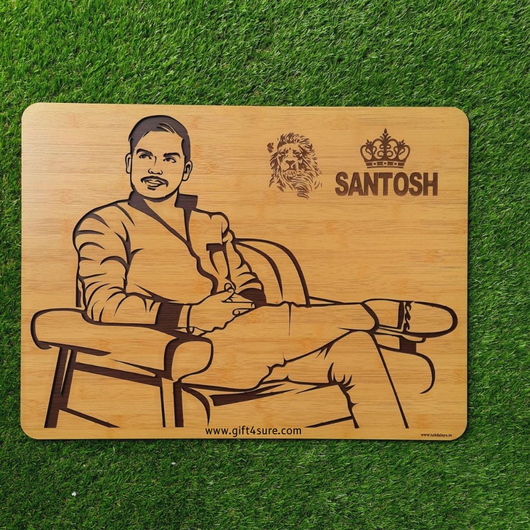 PREMIUM 3D WOODEN PORTRAIT - SINGLE PERSON