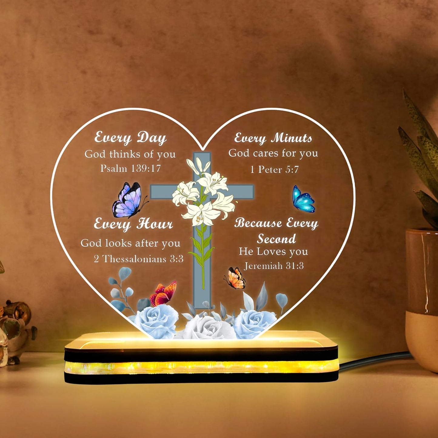 BIBLE VERSE ACRYLIC LED LAMP