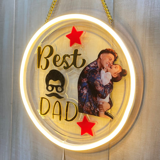 BEST DAD NEON LED