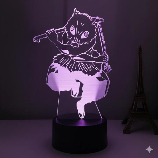 DEMON SLAYER: INOSUKE HASHIBIRA ANIME LED LAMP (MULTICOLOR)