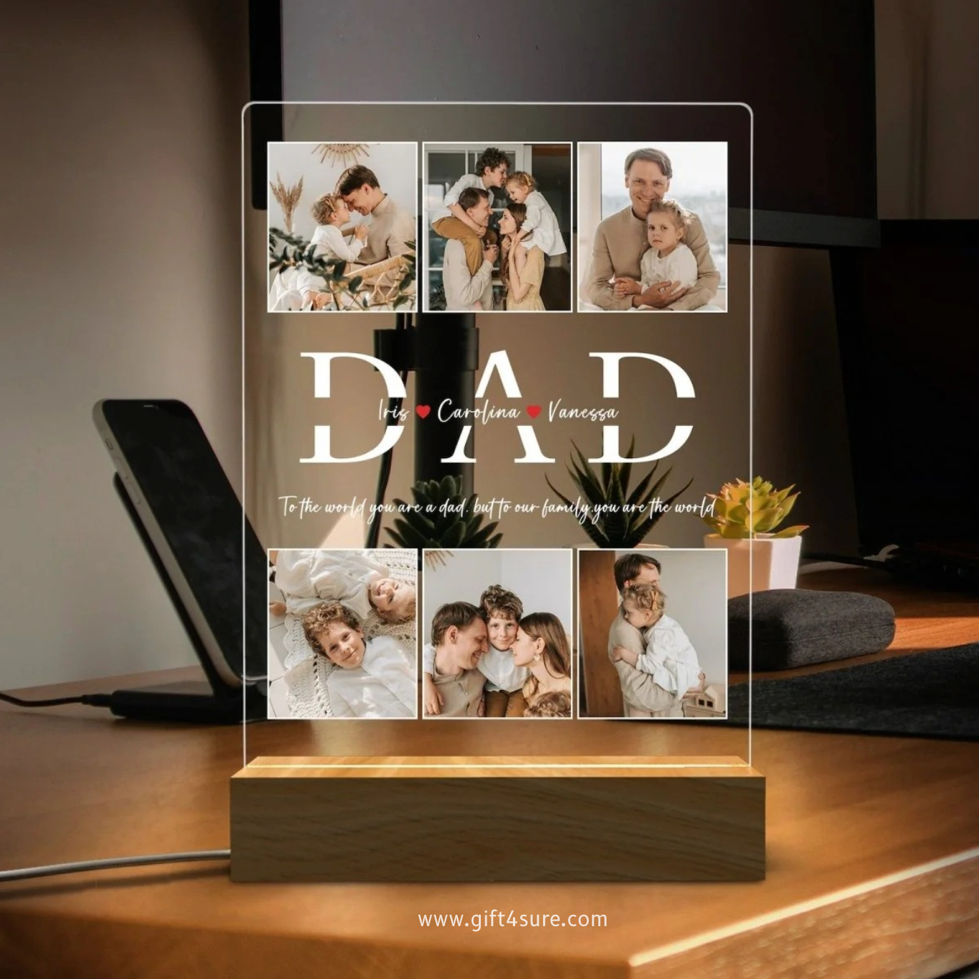 FATHER'S DAY ACRYLIC LED LAMP