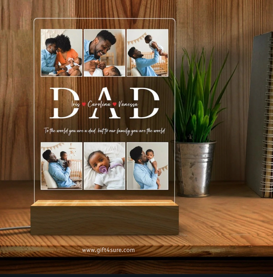 FATHER'S DAY ACRYLIC LED LAMP
