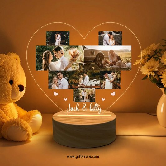 LOVE PUZZLE ACRYLIC LED LAMP