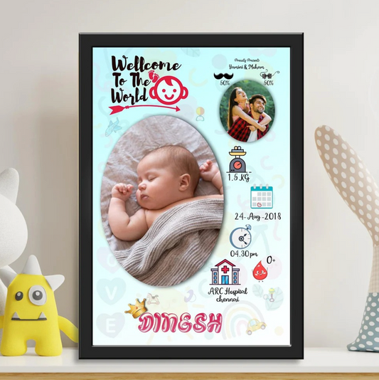 BABY BIRTH PHOTO FRAME - 5