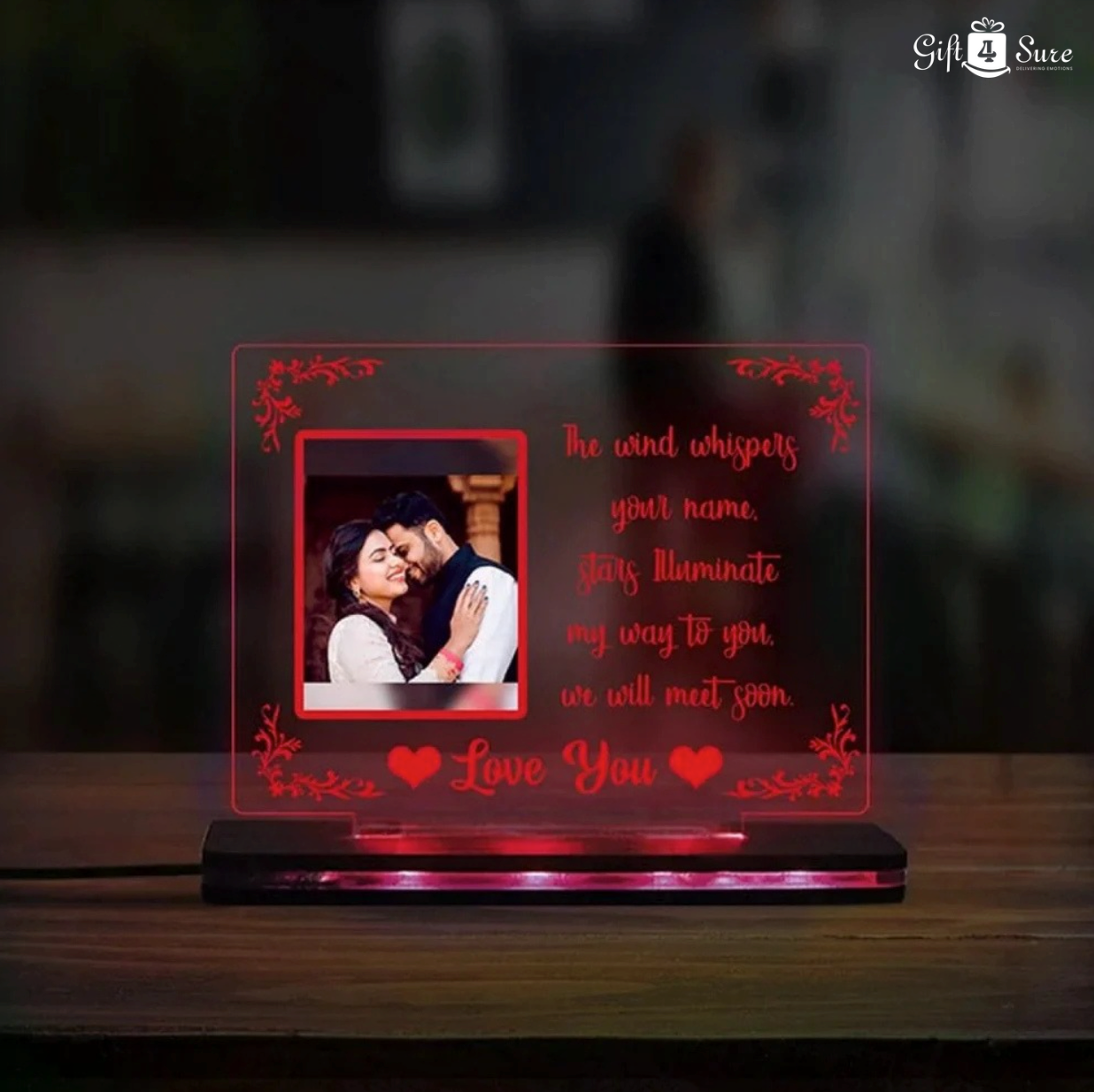 LOVE YOU ACRYLIC LAMP - MULTICOLOR