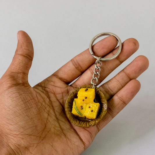 DHOKLA MINIATURE KEYCHAIN