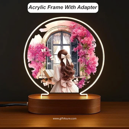 CUSTOMISED ACRYLIC CIRCLE LAMP- 3
