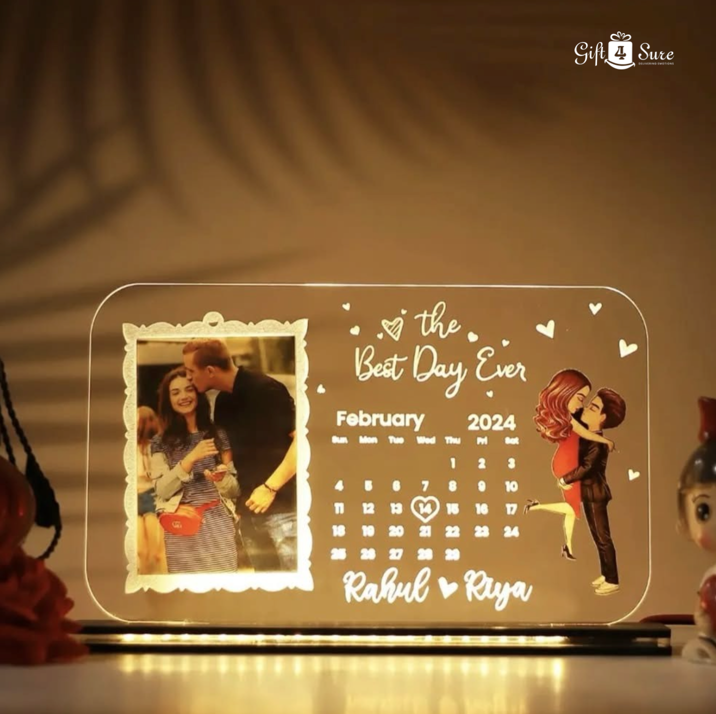 BEST DAY EVER LOVE ACRYLIC LAMP