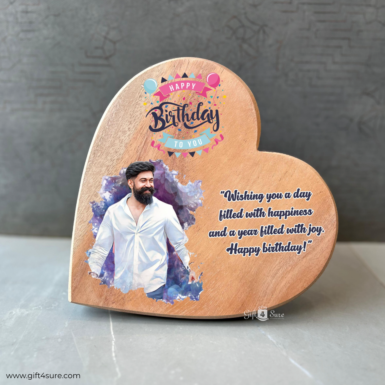 WOODEN ARTISTIC HEART PHOTO FRAME – 2