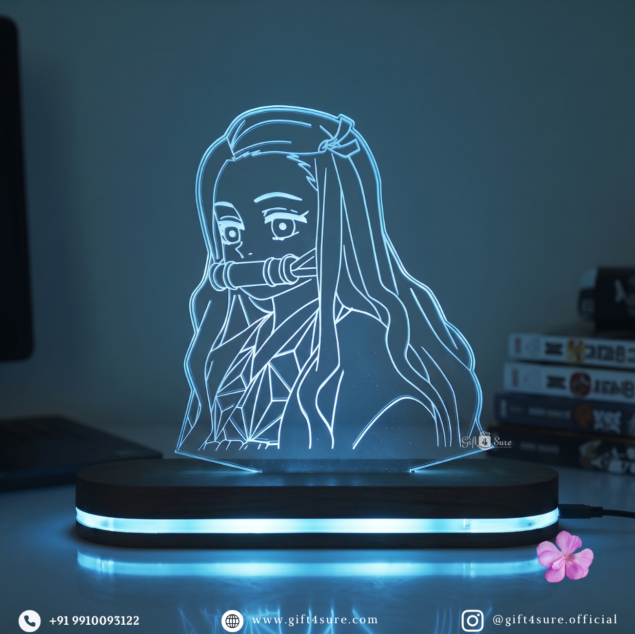 DEMON SLAYER: NEZUKO KAMADO ANIME LED LAMP (MULTICOLOR)