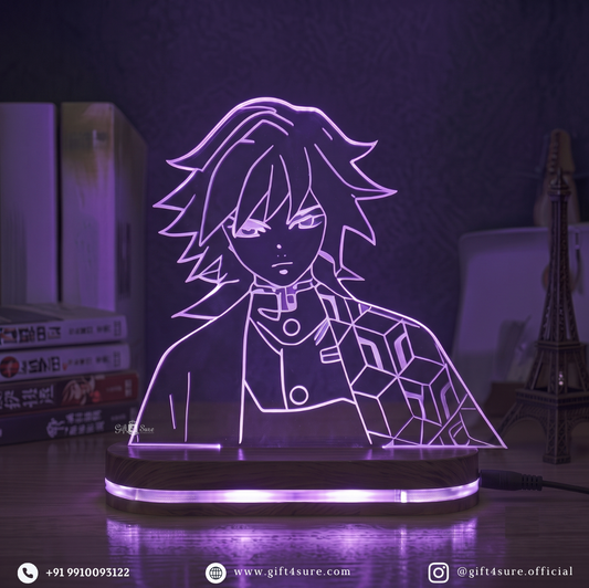 DEMON SLAYER: GIYU TOMIOKA ANIME LED LAMP (MULTICOLOR)