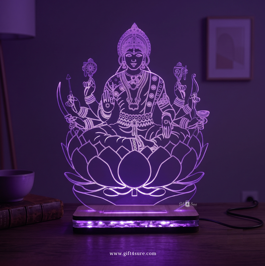LAXMI MATA ACRYLIC LED LAMP (MULTICOLOR)