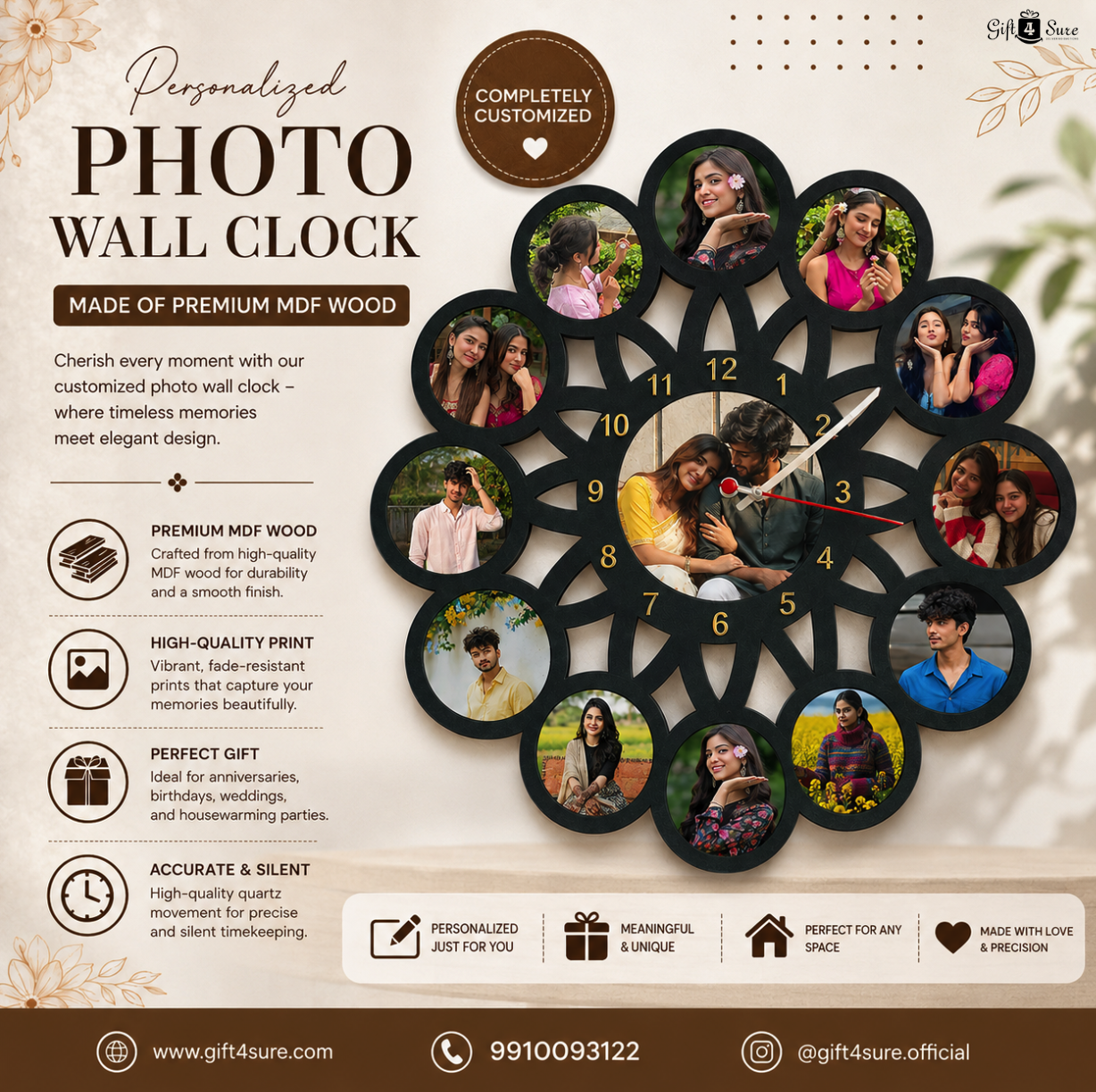 ROUND WALL CLOCK -2
