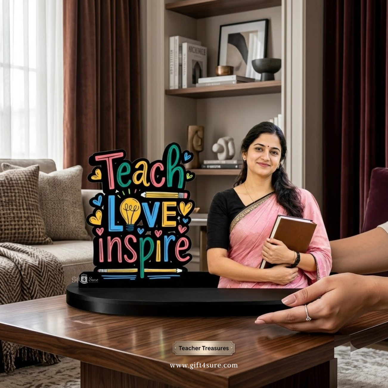 TEACHER WOODEN STANDEE