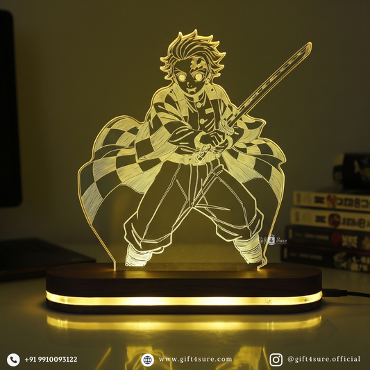DEMON SLAYER: TANJIRO KAMADO ANIME LED LAMP (MULTICOLOR)