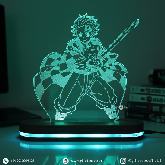 DEMON SLAYER: TANJIRO KAMADO ANIME LED LAMP (MULTICOLOR)