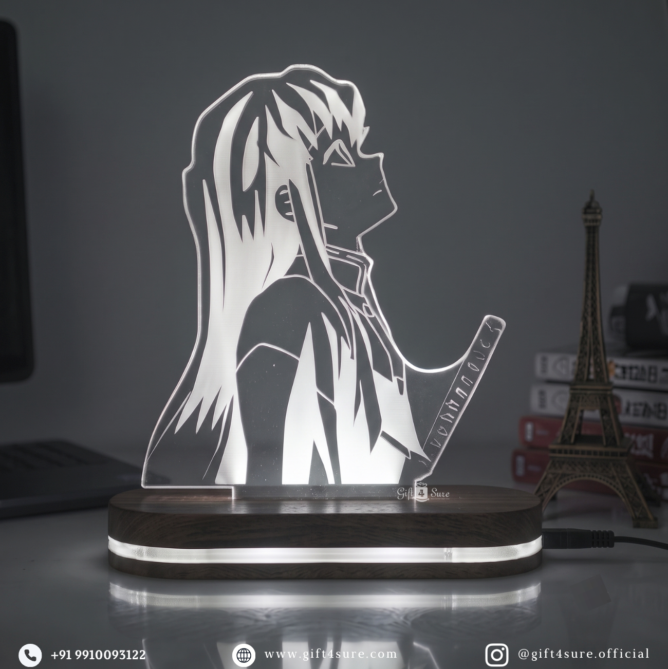 DEMON SLAYER: MUICHIRO TOKITO ACRYLIC LED LAMP (MULTICOLOR)