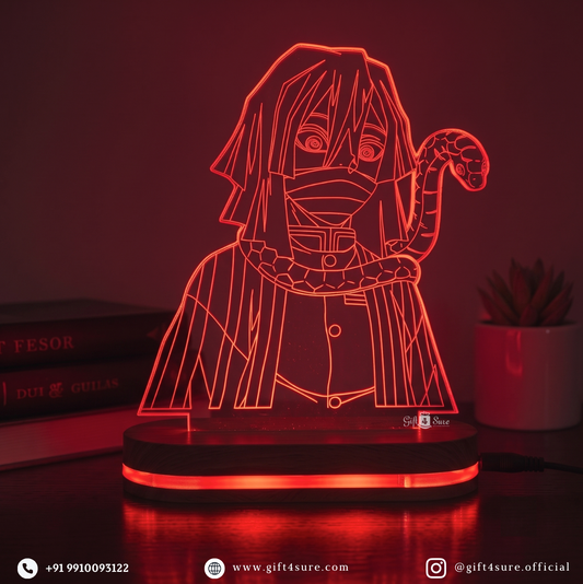 DEMON SLAYER: OBNAI IGURO ANIME LED LAMP (MULTICOLOR)