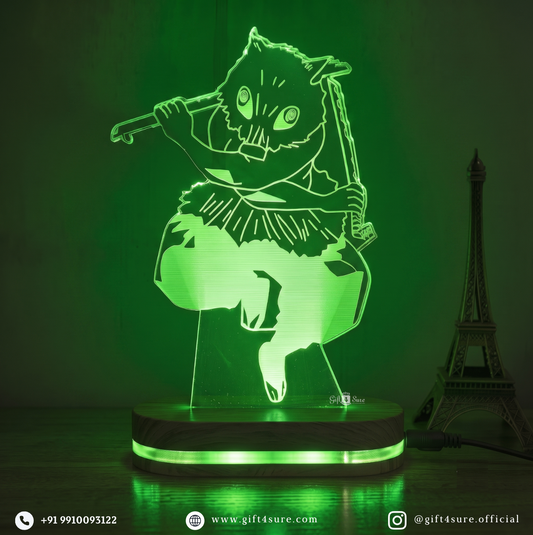 DEMON SLAYER: INOSUKE HASHIBIRA ANIME LED LAMP (MULTICOLOR)