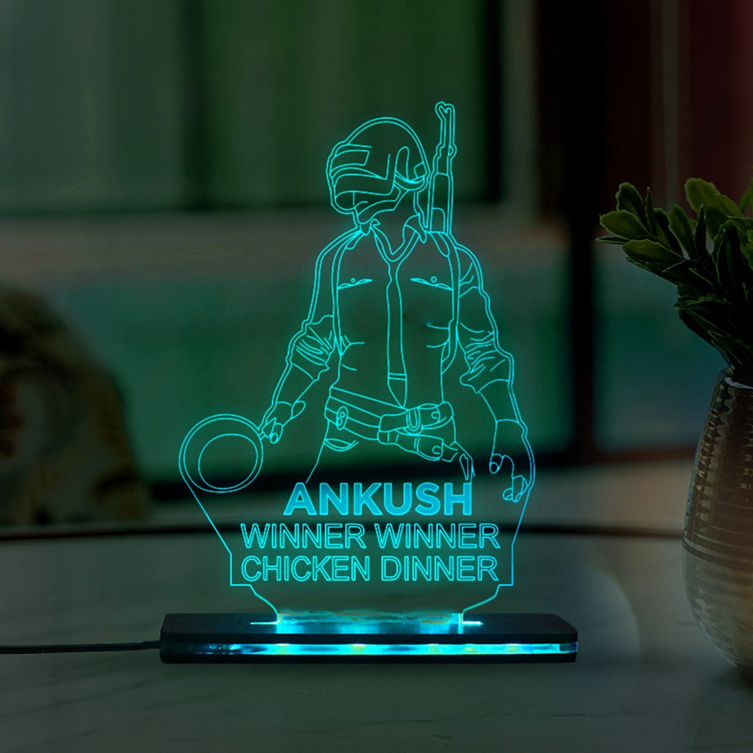 PUBG ACRYLIC LAMP - MULTICOLOR