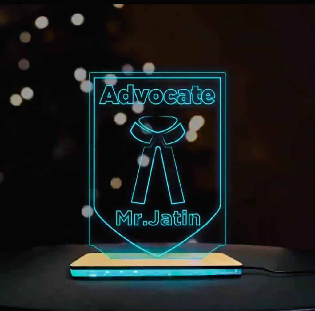 ADVOCATE ACRYLIC LED LAMP - MULTICOLOR