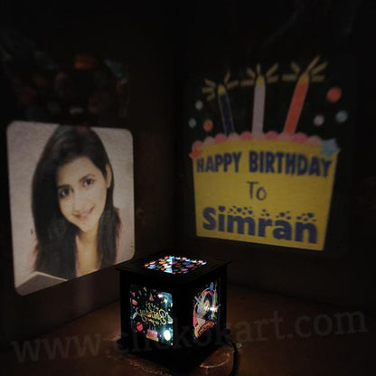 BIRTHDAY THEME - REVOLVING PHOTO SHADOW BOX