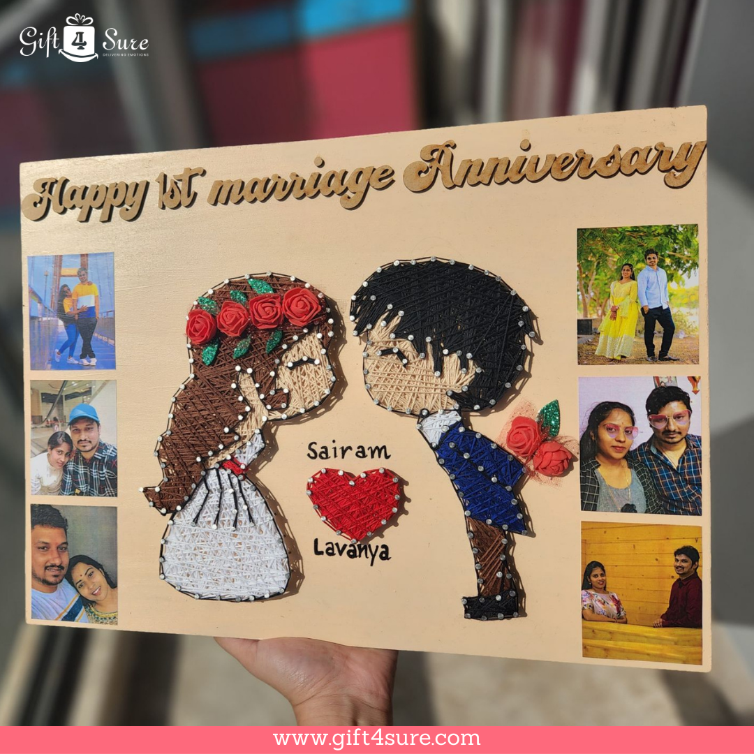 ANNIVERSARY COUPLE STRING ART