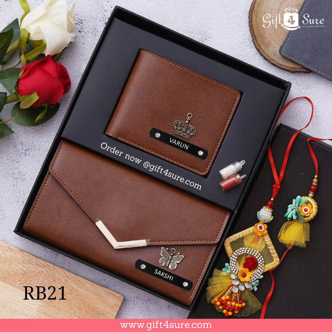 IMPORTED COUPLE WALLET RAKHI COMBO