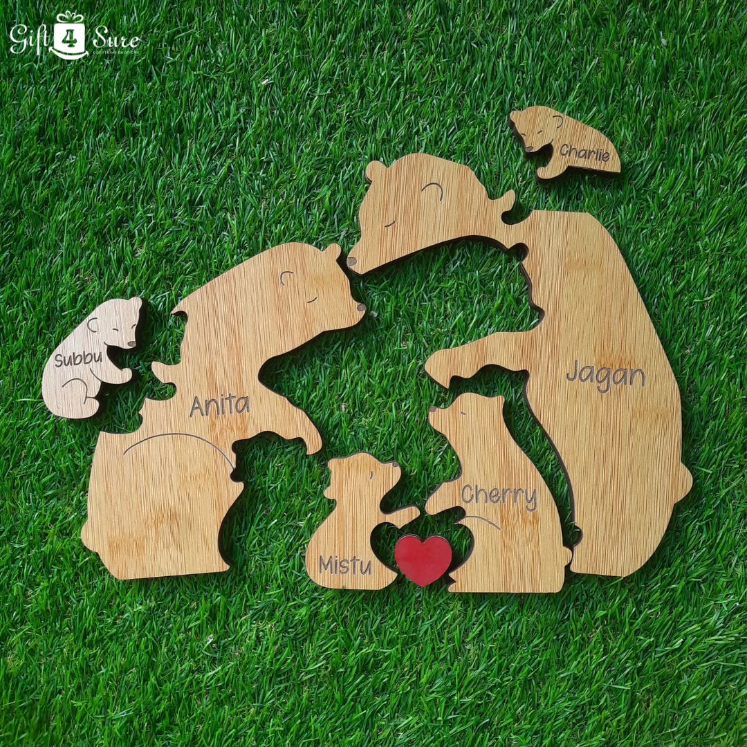 WOODEN BEAR FAMILY PUZZLE