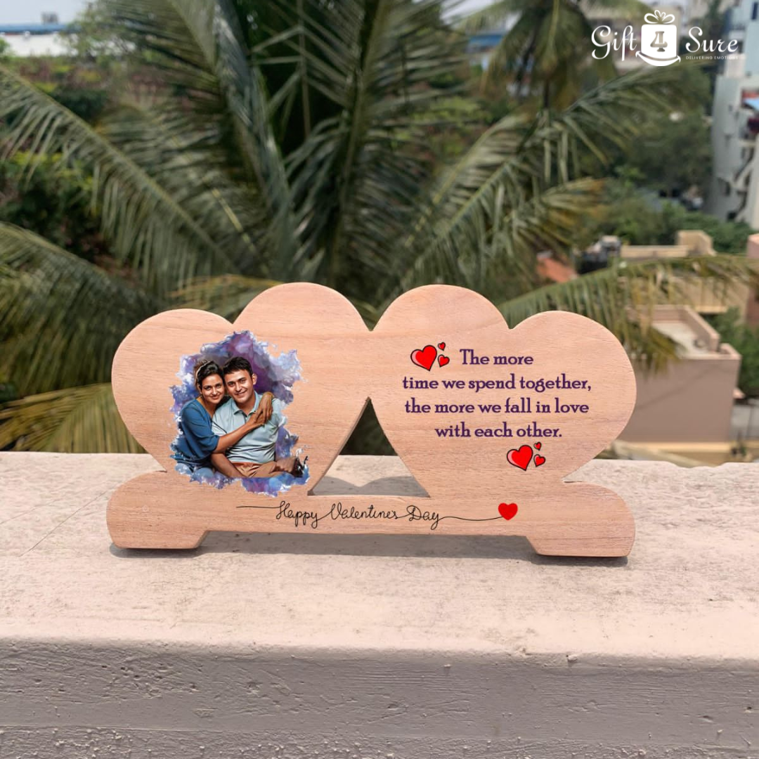 VALENTINE SPECIAL DOUBLE HEART ARTISTIC WOODEN FRAME