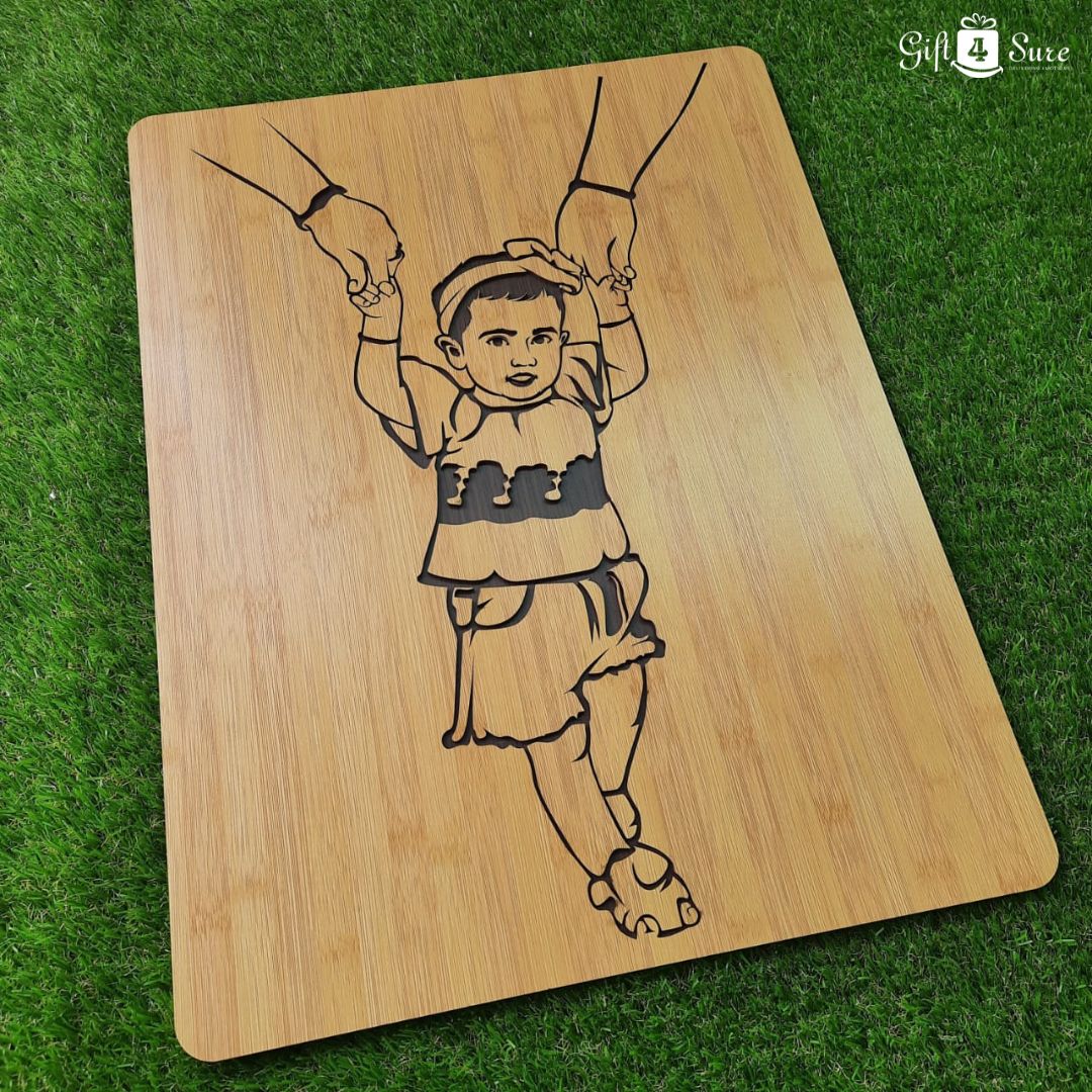 BABY 3D WOODEN PORTRAIT