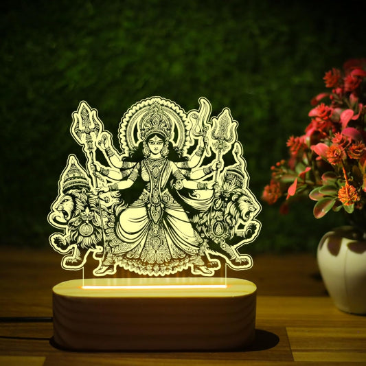 MAA DURGA 3D ILLUSION LAMP
