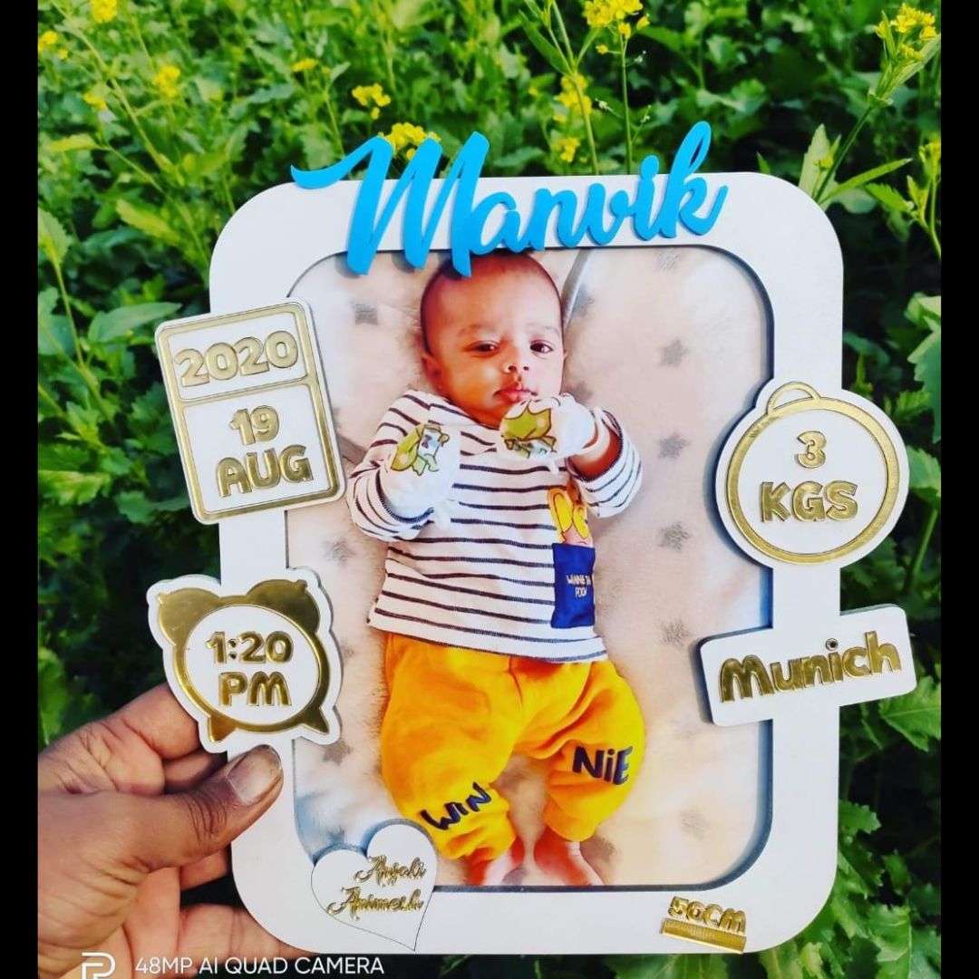 ACRYLIC BABY PHOTO FRAME