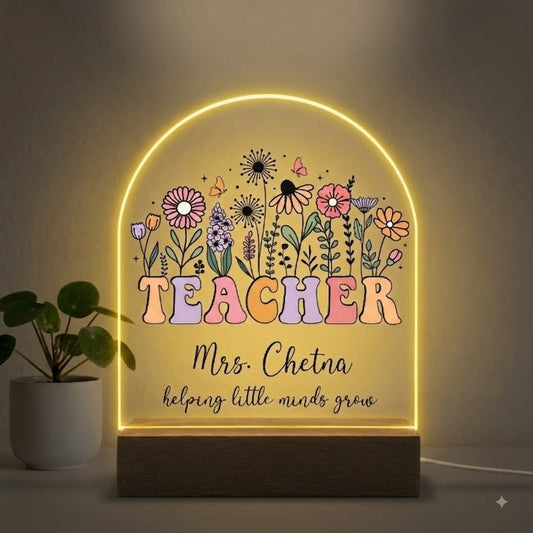 TEACHER ACRYLIC LED LAMP-1