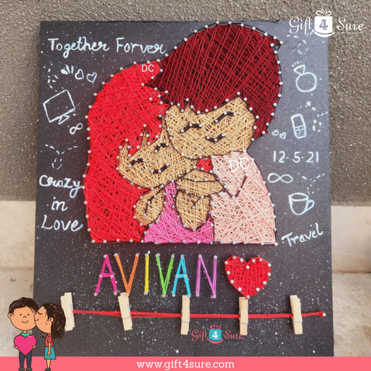 VALENTINE SPECIAL COUPLE STRING ART