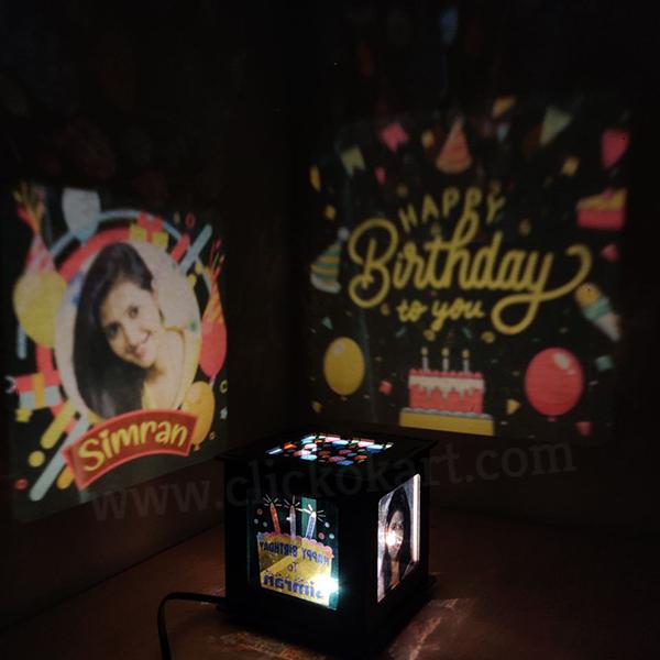 BIRTHDAY THEME - REVOLVING PHOTO SHADOW BOX