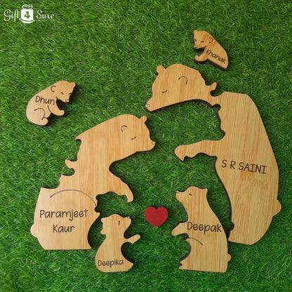 WOODEN BEAR FAMILY PUZZLE