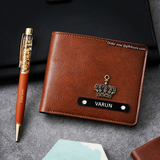 IMPORTED MEN’S WALLET & GOLDEN FLAKE PEN COMBO