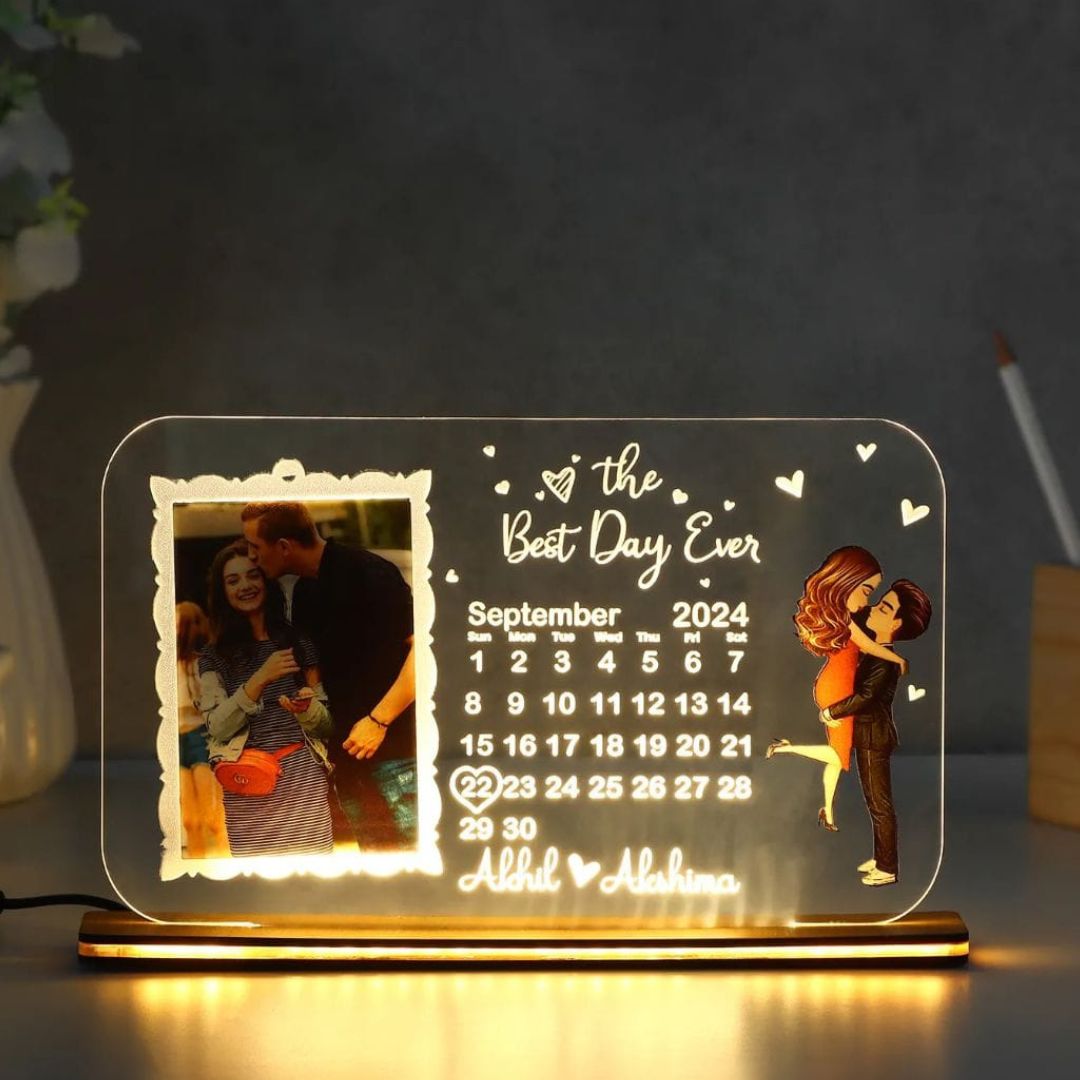 BEST DAY EVER LOVE ACRYLIC LAMP
