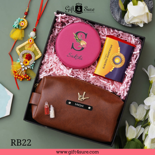 TRAVEL POUCH COMBO WITH JEWELLERY BOX