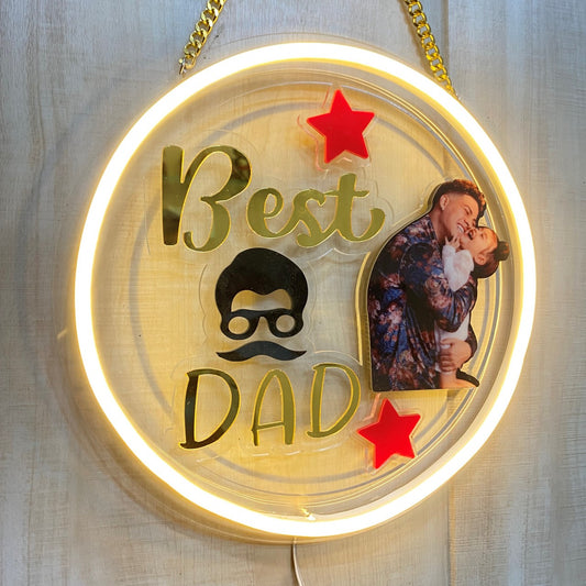 BEST DAD NEON LED