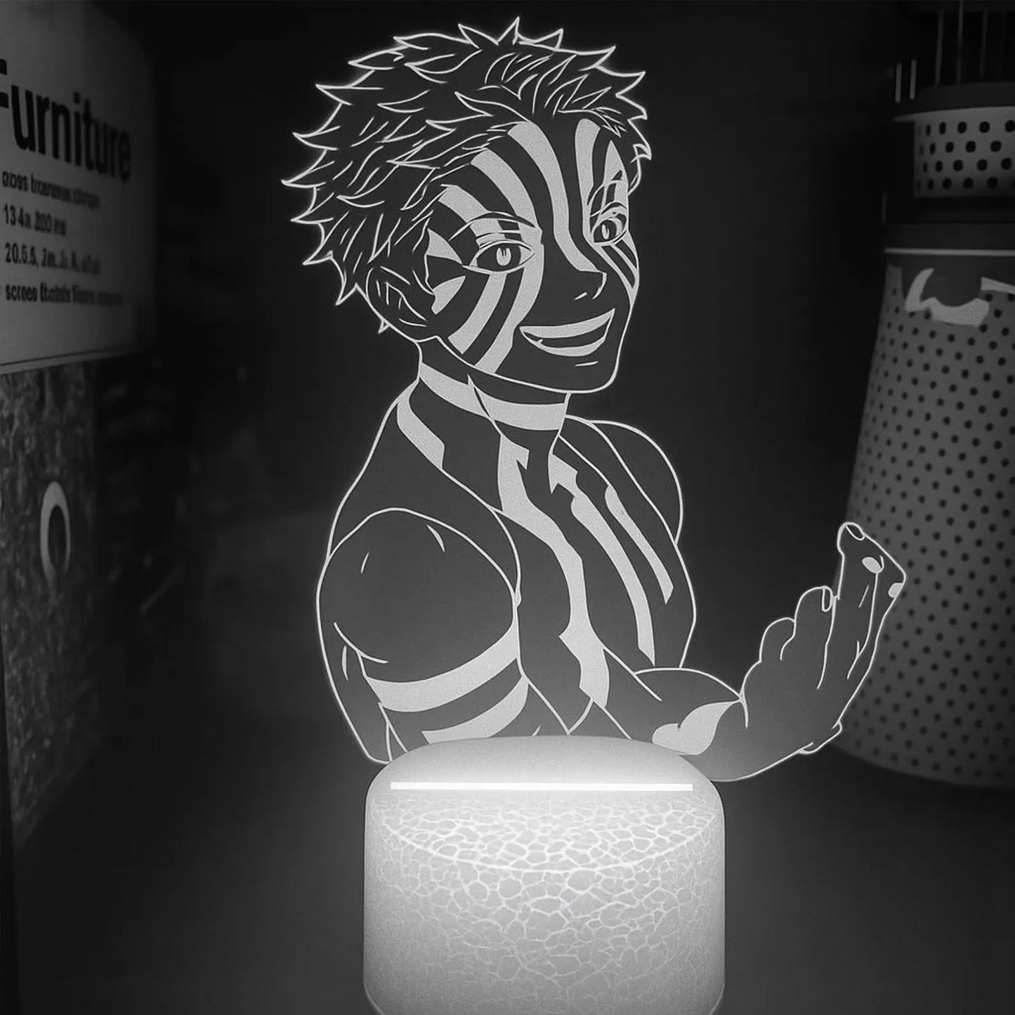 DEMON SLAYER: AKAZA ANIME LED LAMP (MULTICOLOR)