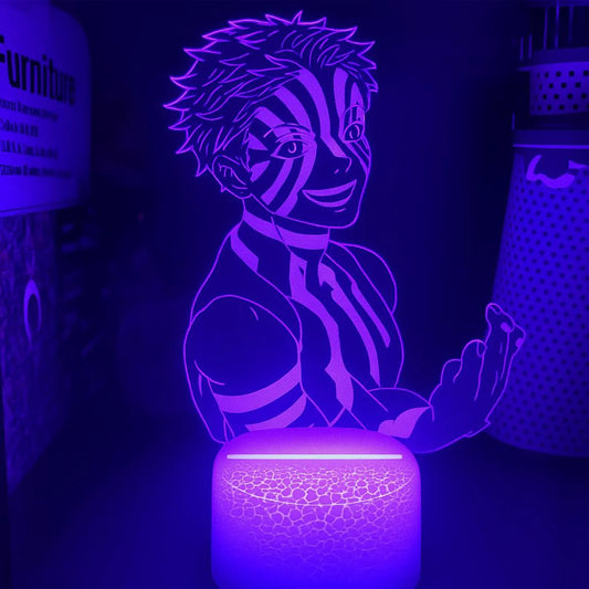 DEMON SLAYER: AKAZA ANIME LED LAMP (MULTICOLOR)