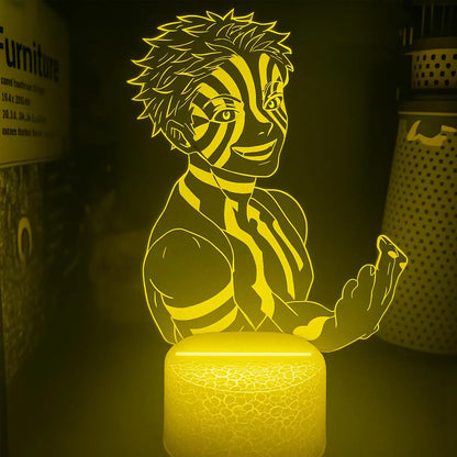 DEMON SLAYER: AKAZA ANIME LED LAMP (MULTICOLOR)