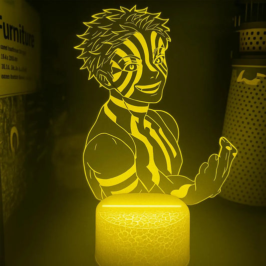 DEMON SLAYER: AKAZA ANIME LED LAMP (MULTICOLOR)