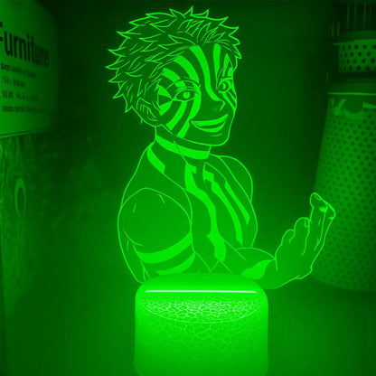 DEMON SLAYER: AKAZA ANIME LED LAMP (MULTICOLOR)